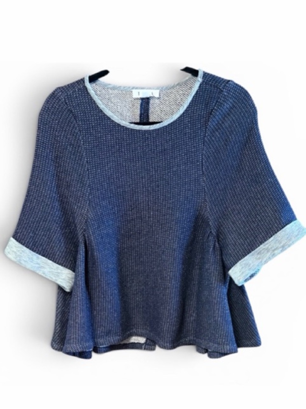 THML Texture Knit Cuff‎ Sleeve Top